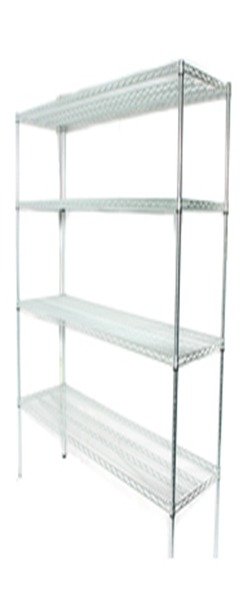 SS15045 || Stainless steel #304- 4 tier wire shelving unit